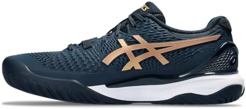 ASICS Men's Gel-Resolution 9 Trainers, Black Camel, 40 EU: Buy